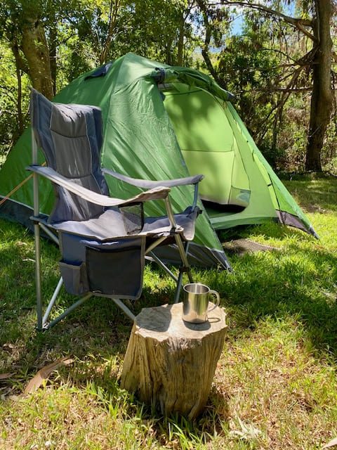 tent and chair